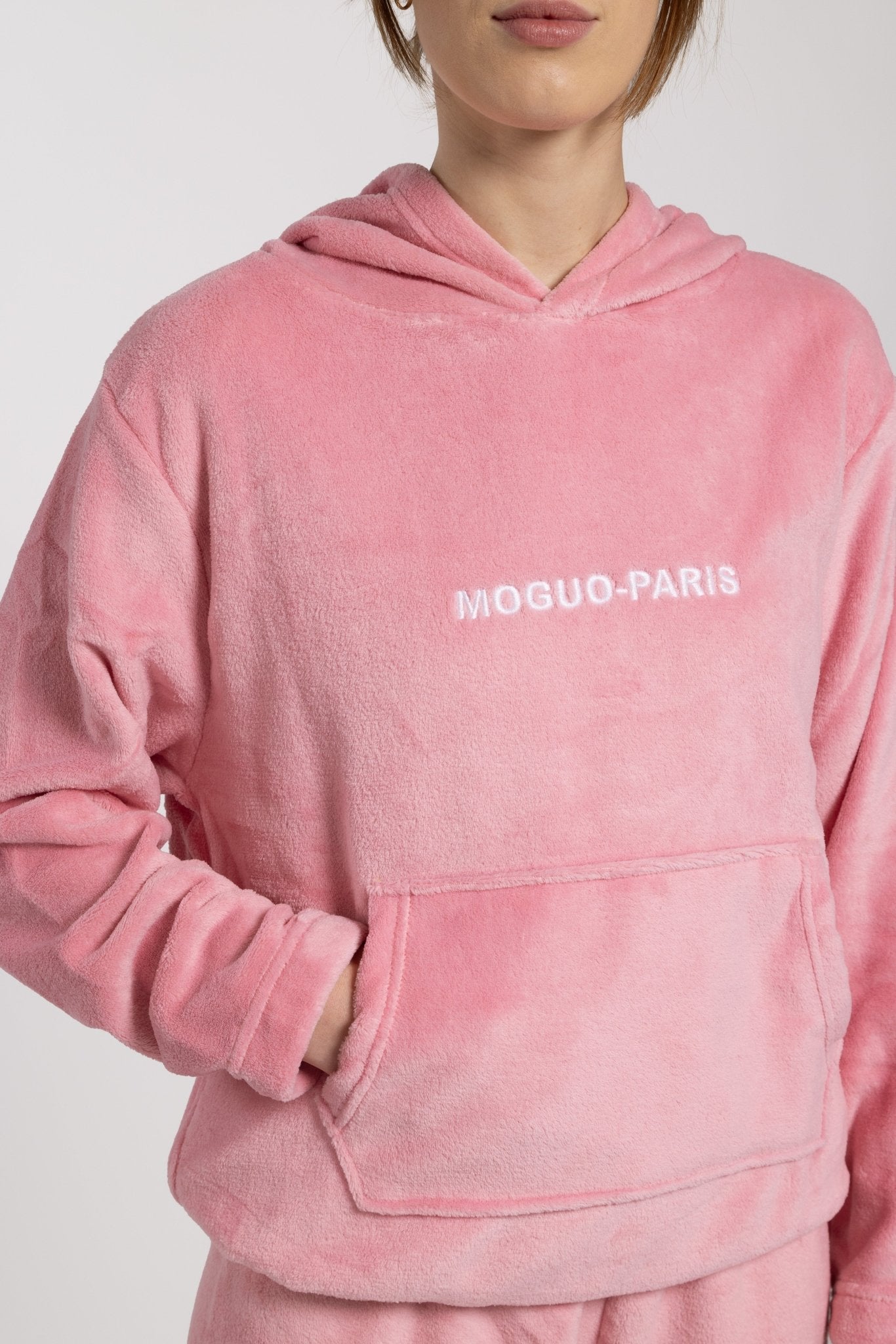 Sweat d'intérieur rose - Moguo Paris